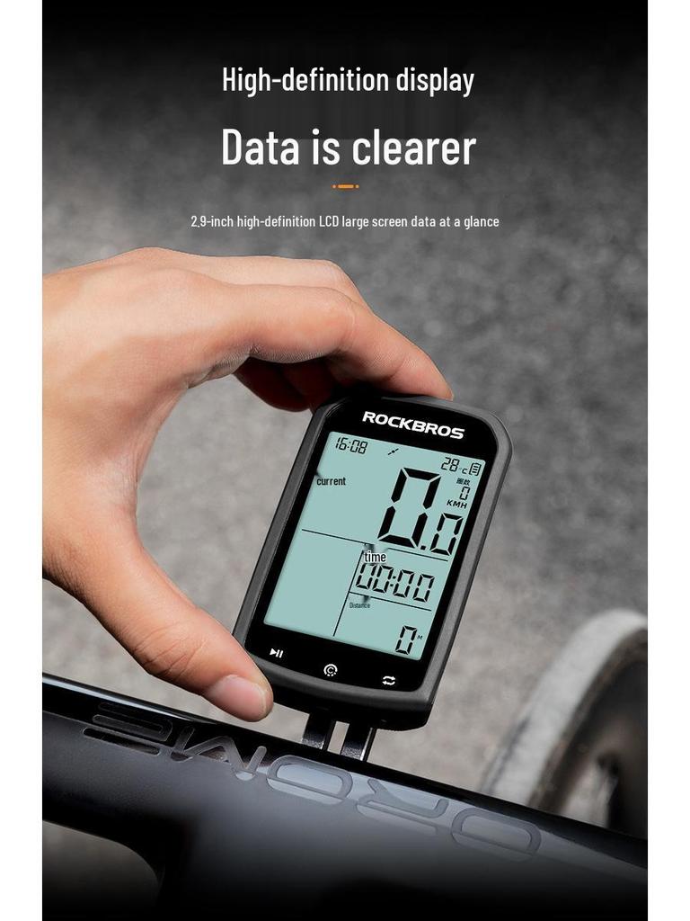 Loch Brothers Wireless Bicycle GPS Speedometer with Cadence Sensor
