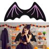 Готические крылья летучей мыши Унисекс на ремешках Крылья ведьмы для нарядной вечеринки на Хэллоуин Крылья летучей мыши дьявола для аксессуаров для костюма для косплея