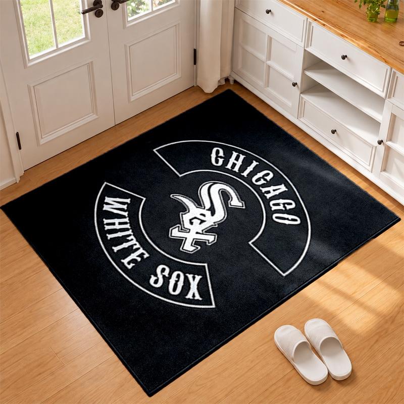 Chicago White Sox Carpet Door Mat for Living Room or Bedroom Protective Mat Under Chair Office Decoration Christmas Gift Birthday Present