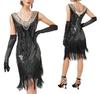 Women's Party Sexy Dress Fashion Solid Color Sequin Fringe Dress