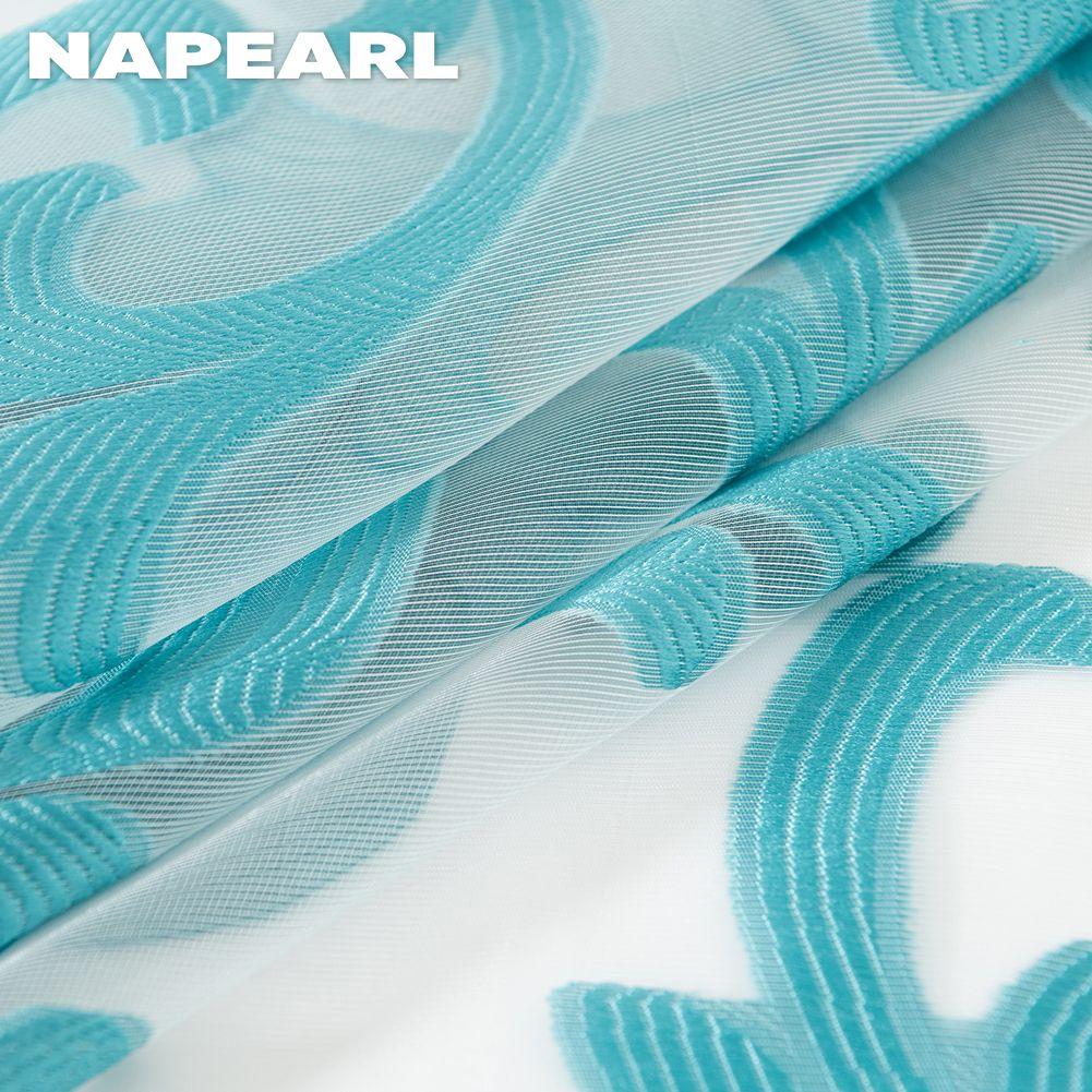 1 шт. NAPEARL жаккардовый романтический занавес на окно, дверь, тюль, занавеска с цветами, тюль, балдахин для дома, свадебная арка, декор, домашний декор