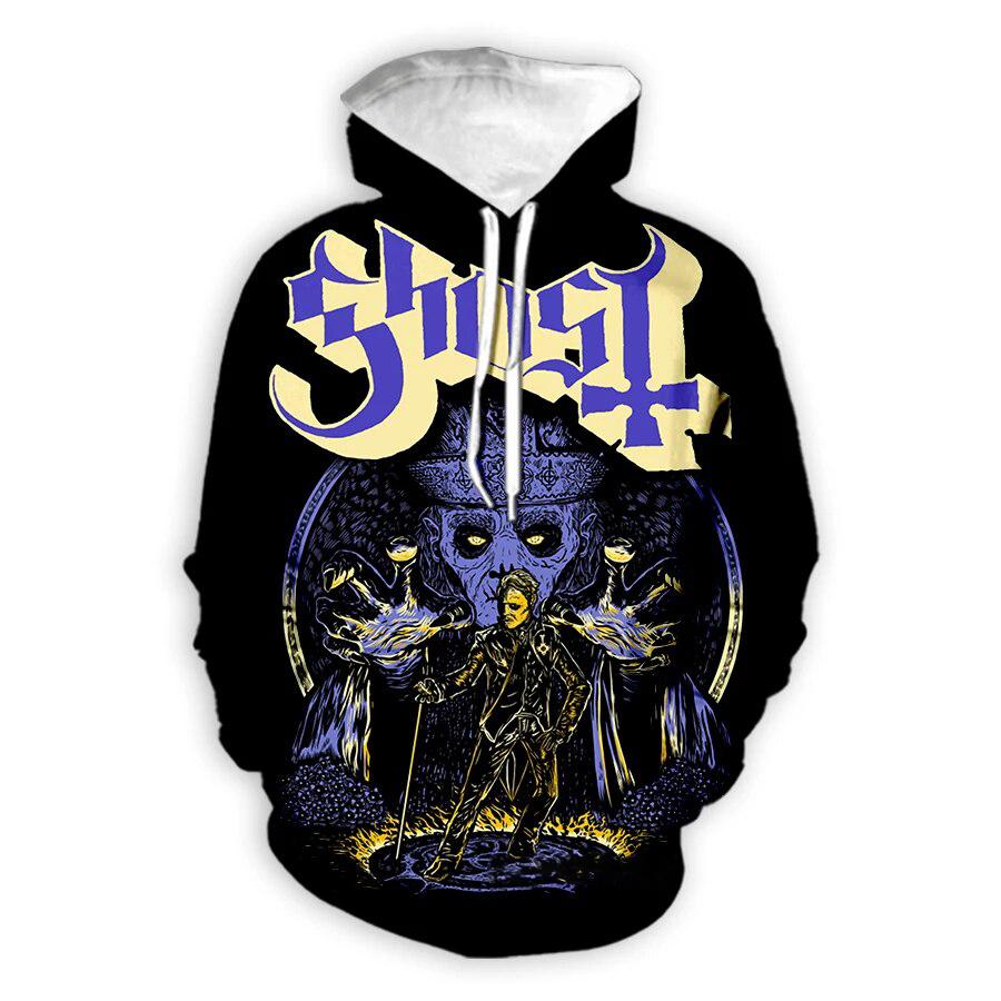 Ghost Band 3D Print Hoodies Men Women Fashion Streetwear Hip Hop Y2k Hoodie Pullovers Casual Hooded Sweatshirts Kids Clothing