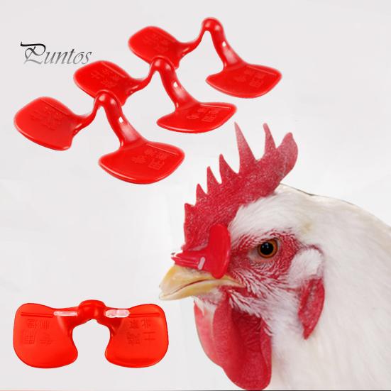 Protective 50/100Pcs Poultry Blinders with Pliers Anti-Pecking Spectacles Plastic Pinless Chicken for Chick