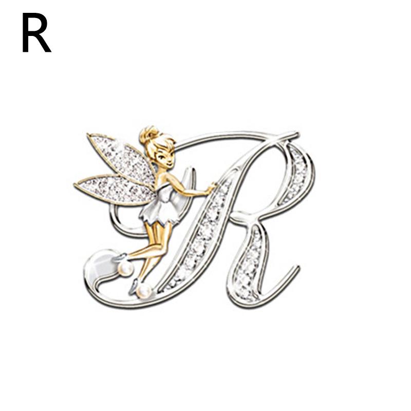 1PC Fashion Brooches Alphabet A-Z Corsage Handmade Gift Exquisite Jewelry Accessories KTY