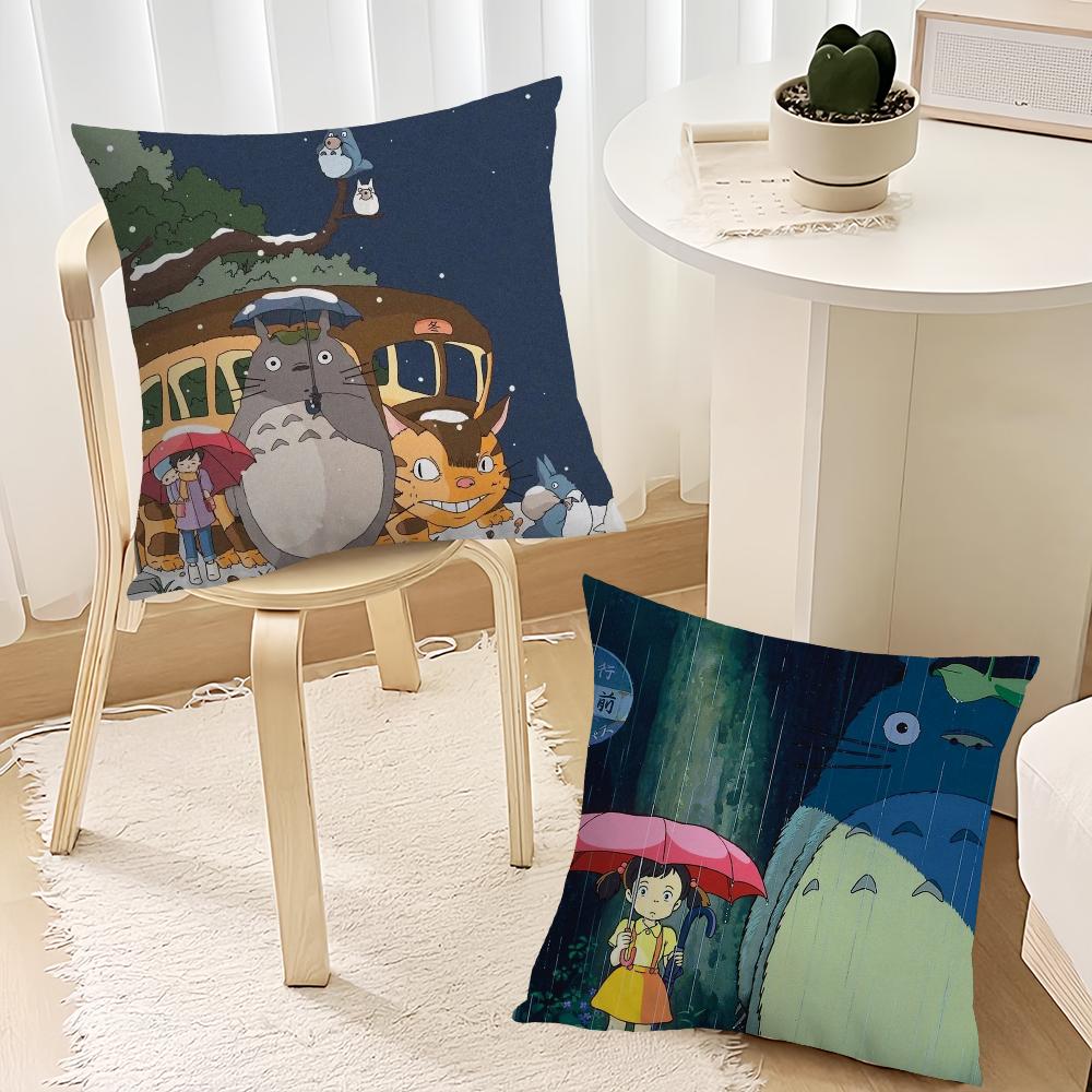 Классическая Милая Подушка Kawaii Наволочка Диван Гостиная Спальня Изголовье Спинка Подушка Квадратная Подушка T-Totoroes Время Сна