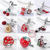 Новые Медные Шармы Бусины Красная Серия Подвеска Подходит Оригинальному Браслету DIY Шарм Для Женщин Ювелирные Изделия Мода Подарок