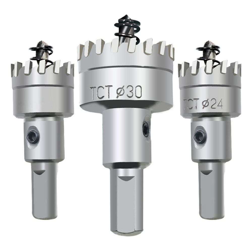 Hard Alloy Drill Bit Silver Hole Opener High-quality TCT Hole Saw Aluminum Alloy