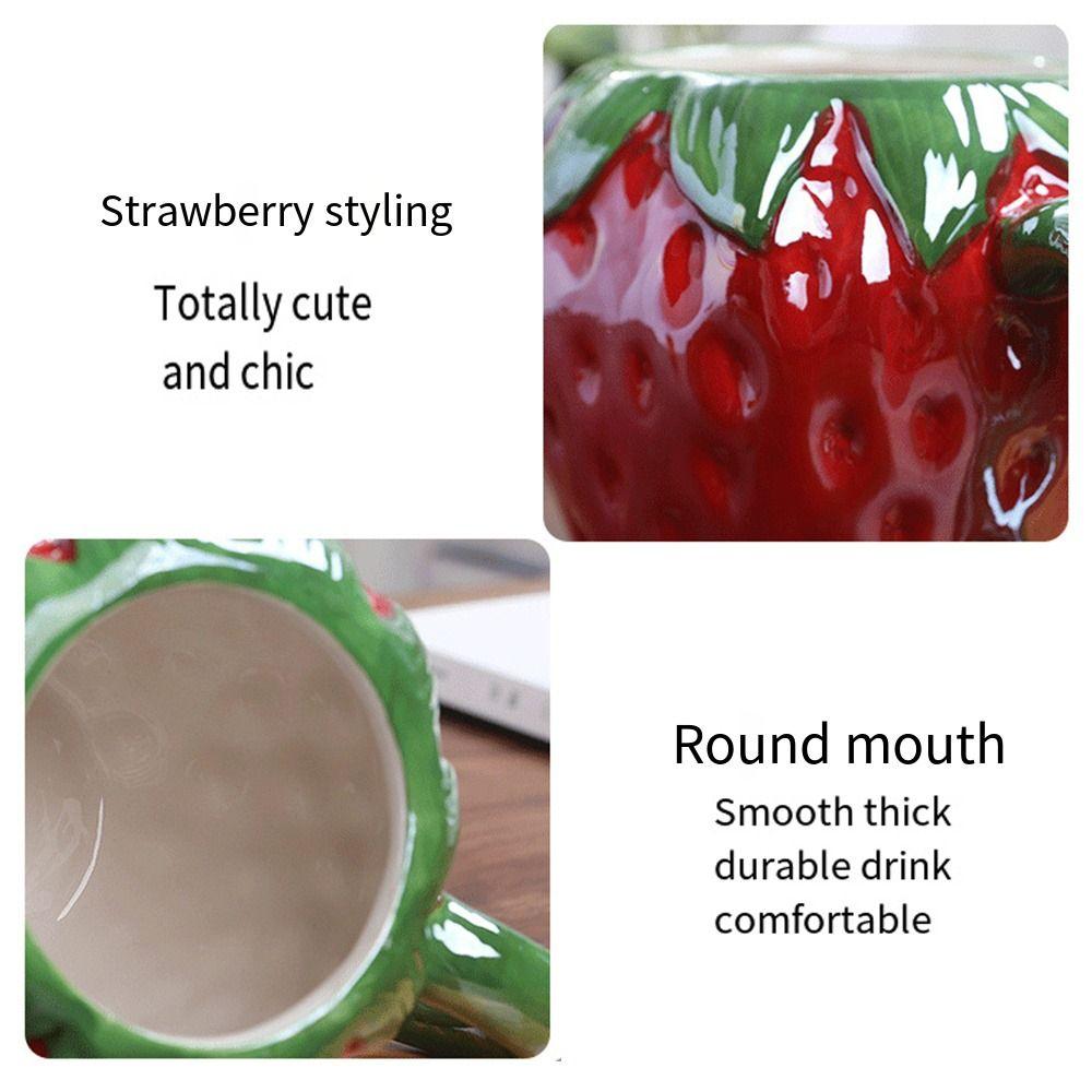 Porcelain Coffee Mug Fruit Shape Milk Container Exquisite 3D Ceramic Cup Home