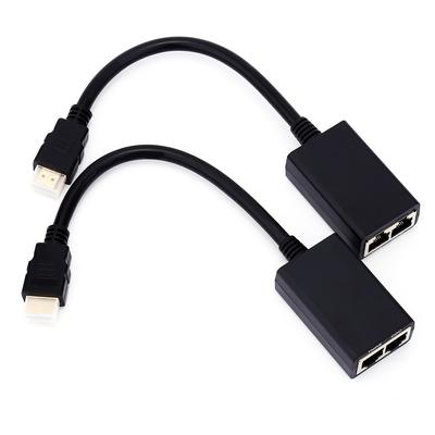 30M HDMI через RJ45 CAT5e CAT6 LAN Ethernet Balun удлинитель повторитель до 1080P