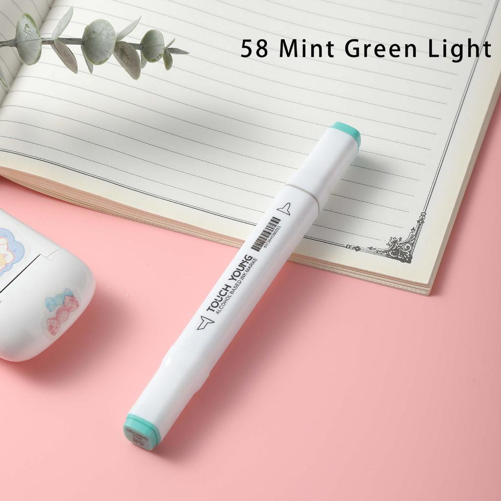 6th Gen Double Tip White Square Barrel Oil-Based Marker for Drawing & Hand-Painting