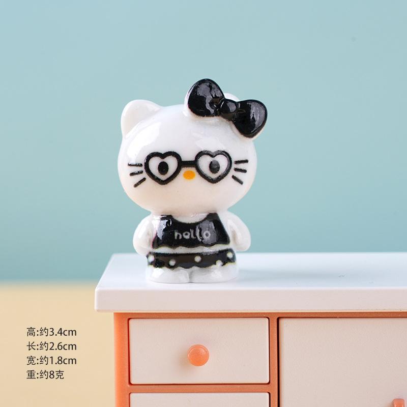15/45PCS Colorful Cat Resin Desktop Decor DIY Desktop Decoration Office Cultural and Creative Healing Cute Gift