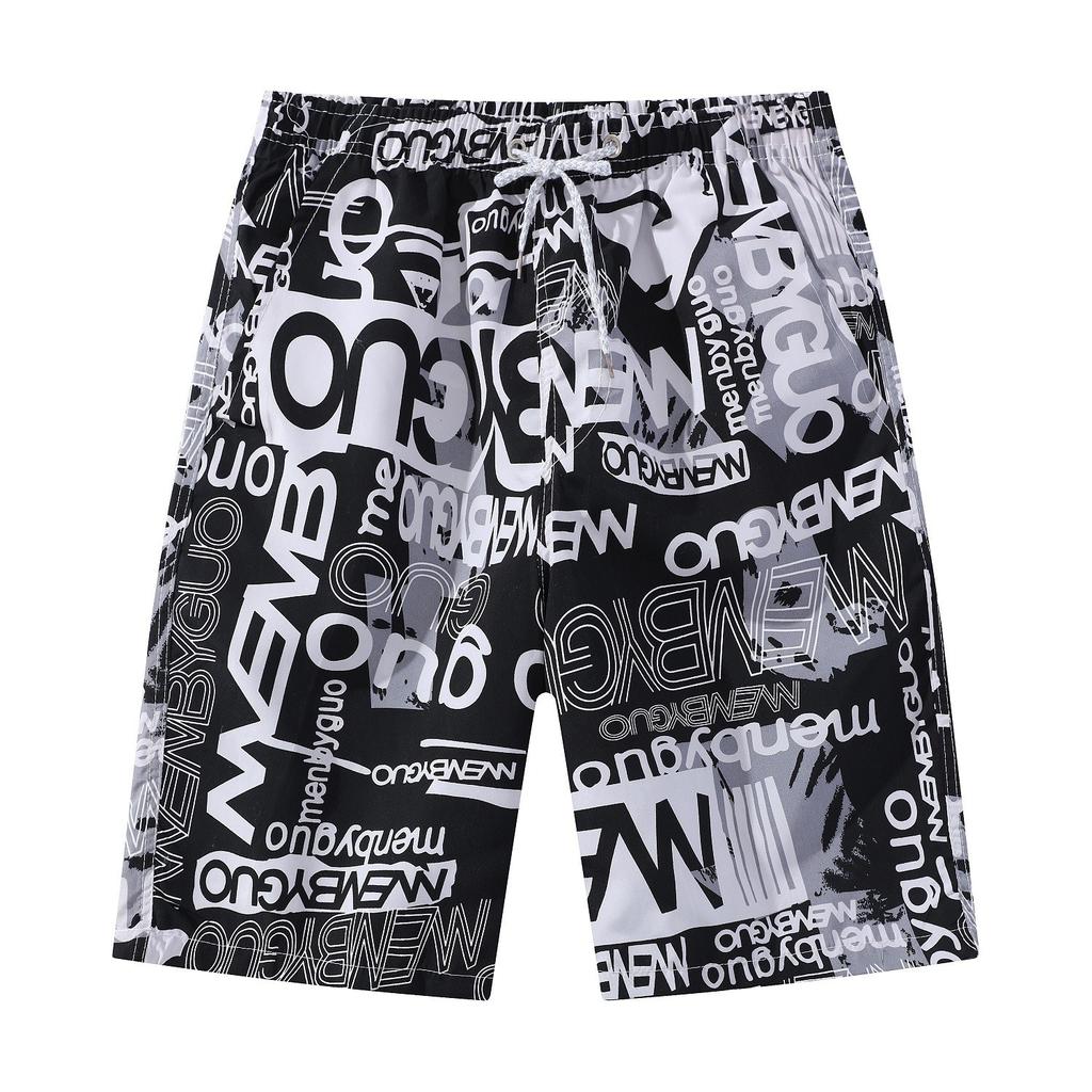 Men's Casual Color Outdoors Pocket Beach Work Trouser Beach Shorts Pant