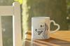 Bedlington Terrier, Rothbury Terrier, Rodbery Terrier - cup with a dog, adorable cup with a heart-shaped handle, universal gift from the Art-Dog brand