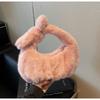 Autumn and Winter New Mao Mao Wrist Bag Fashionable and Versatile High-end Small Bag Plush Hand Bag