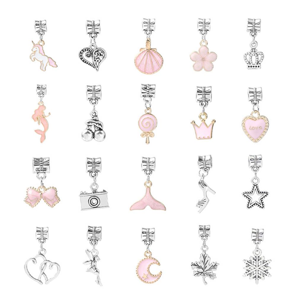 Набор для изготовления бижутерии своими руками с богатыми аксессуарами, изысканный декор для браслетов своими руками для детей, девочек, мальчиков, розовый