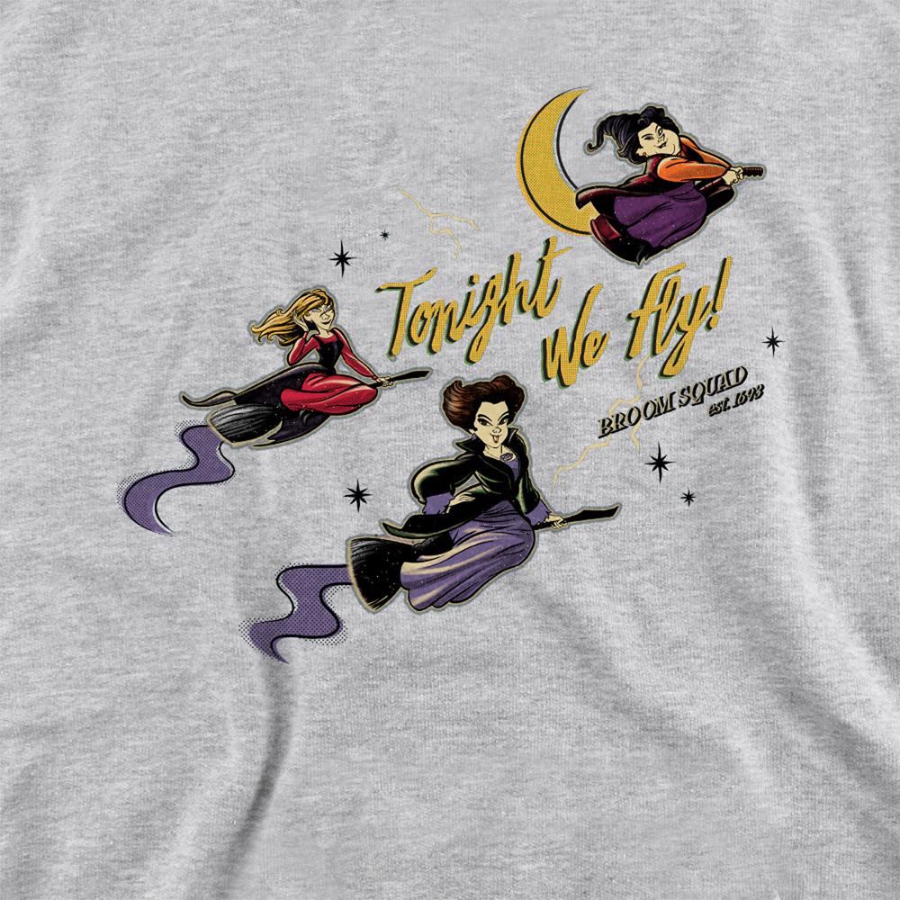 Hocus Pocus Childrens/Kids Tonight We Fly Sanderson Sisters Heather Hoodie