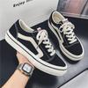 Classic Black Canvas Shoes Men's Wear-resistant Soft Baseplate Shoes Simple Casual Shoes Middle School Students Sports Running Shoes Men
