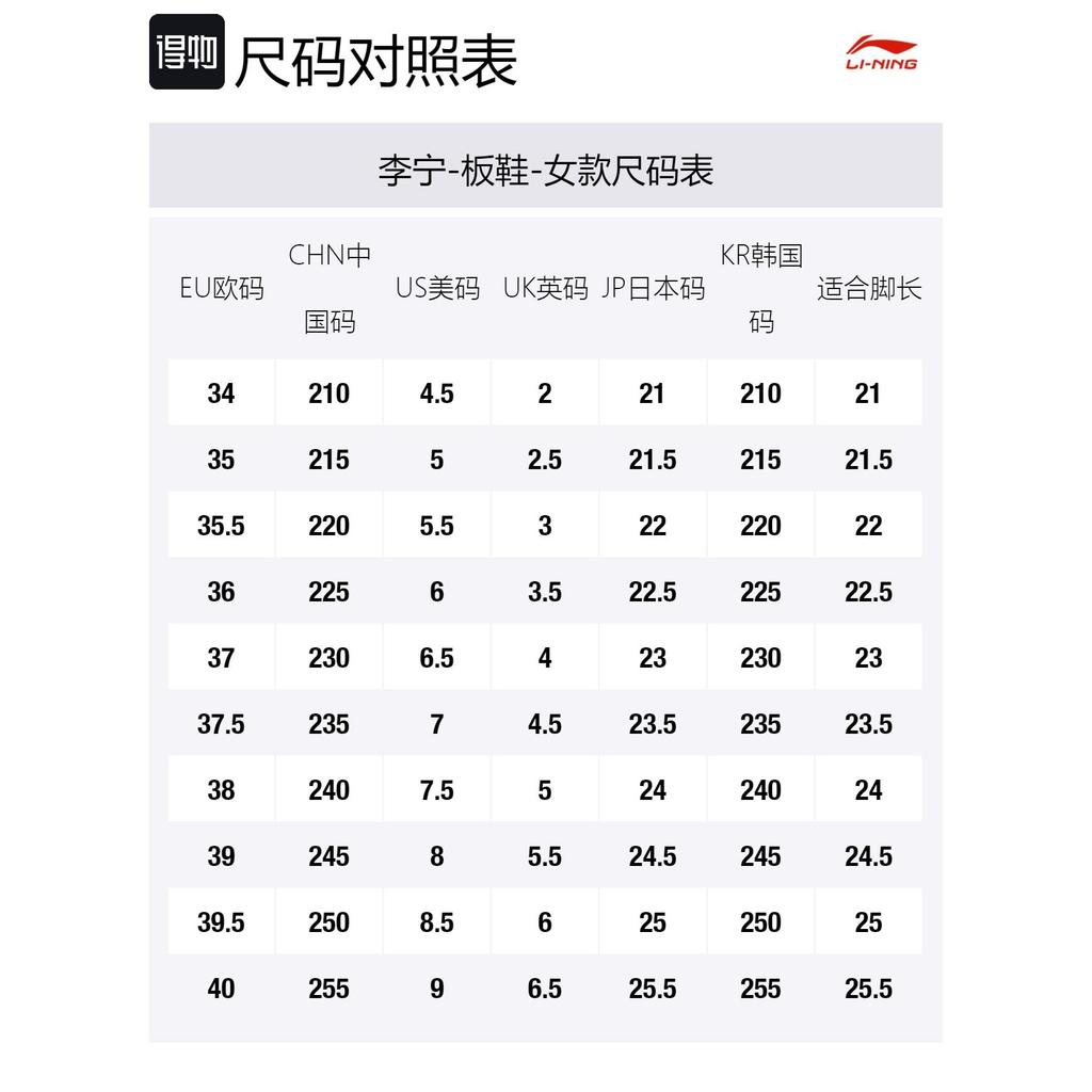 Li Ning Скользящая лодка Нескользящие, Износостойкие, Легкие, Дышащие Низкие Скейтбордические кроссовки Женские AGCQ578-3