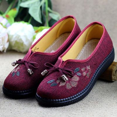 Тканевые туфли женские новые среднего размера для пожилого мужчины, пожилой женщины, бабушки, обувь на високосный месяц, нескользящая обувь на мягкой подошве для пожилого мужчины