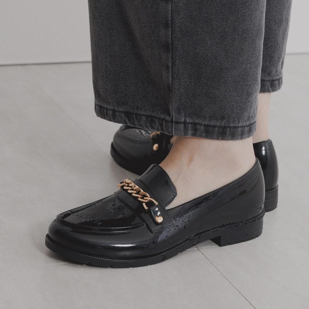 Химико (Химико) Дождевая обувь, Водонепроницаемая, Дождевая обувь, Лоферы NICAL 554001, Черный, Размер 245