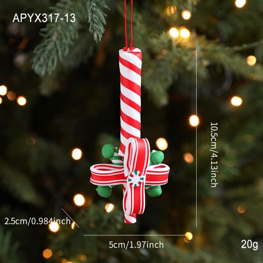 Hanging Fake Candy Pendant Rainbow Design Xmas Tree Hanging Decor Christmas Party Decor