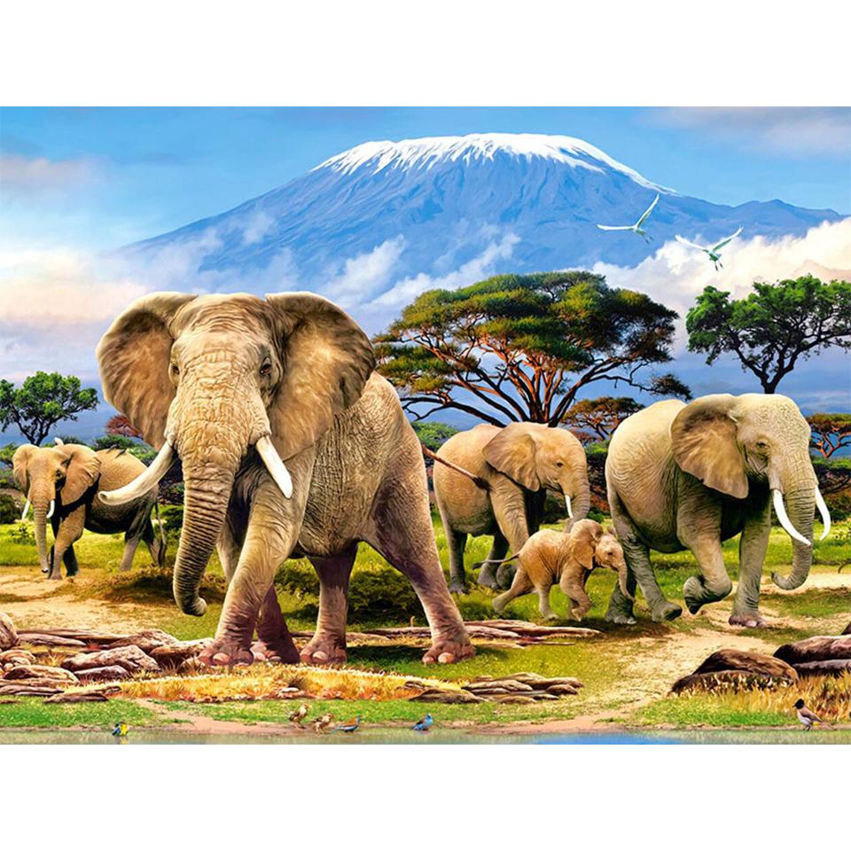 5D DIY алмазная живопись животные горный хрусталь фотографии комплект для вышивки крестом полная алмазная вышивка животных мозаика подарки домашний декор