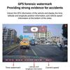 HD 1080P регистратор для вождения с большим экраном и DVR ADAS, дисплей скорости, цинковый сплав, скрытый USB-регистратор для вождения, автомобильный видеорегистратор