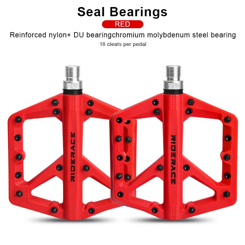 Bicycle Pedals Ultralight Sealed Bearings Nylon Mountain Road Bike Pedals Anti-Slip Footboard Bearing Cycling Accessories