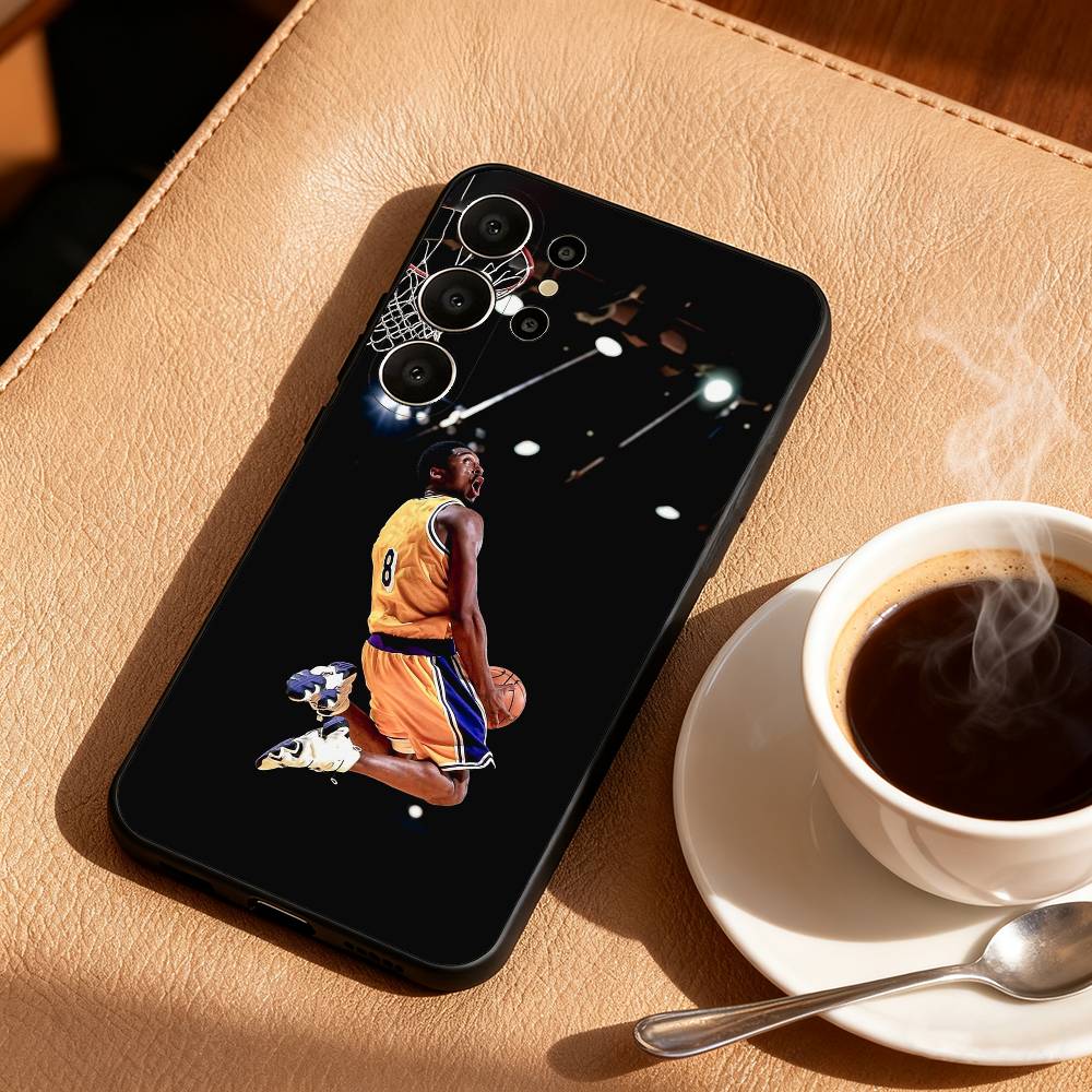 Чехол для телефона Баскетбольный L-Леброн Джеймс 23 для Samsung S26,S25,24,23,22,30,21,10,9,Ultra,Plus,Lite, Черный Мягкий Чехол