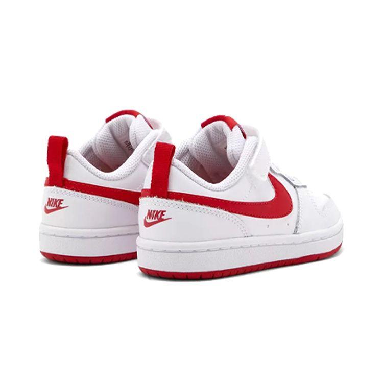 Nike Low 2 Trendy Casual Non-Slip Breathable Low-Top Kids Skate Shoes Kids Sneakers Red White BQ5451-103