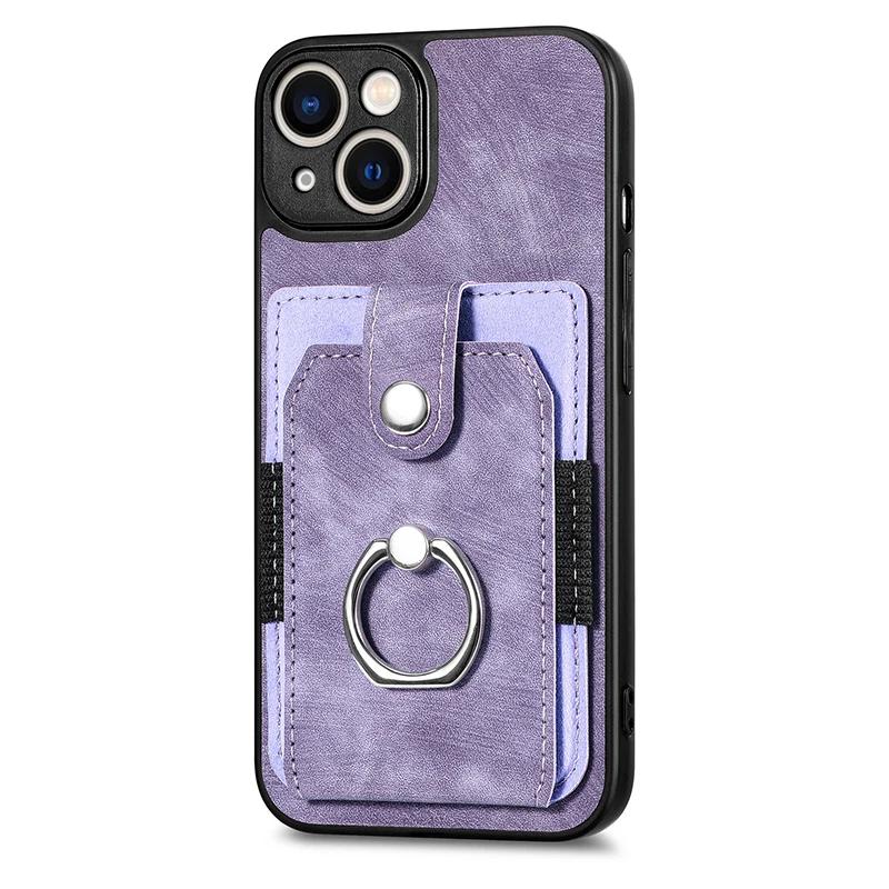 Slim Protective Credit Card Holder Phone Case For Google Pixel 9 Pro XL 8 8A 7 Pro 7A 6 Pro 6A Back Cover With Ring