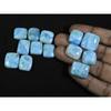 14X15-17X19MM Natural Larimar Pectolite Octagon Cabochon Gemstone 13Pcs Lot C-46