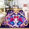 1pc Sailor Moon Pattern Area Rug, Anti slip Non Shedding Stain Resistant Carpet