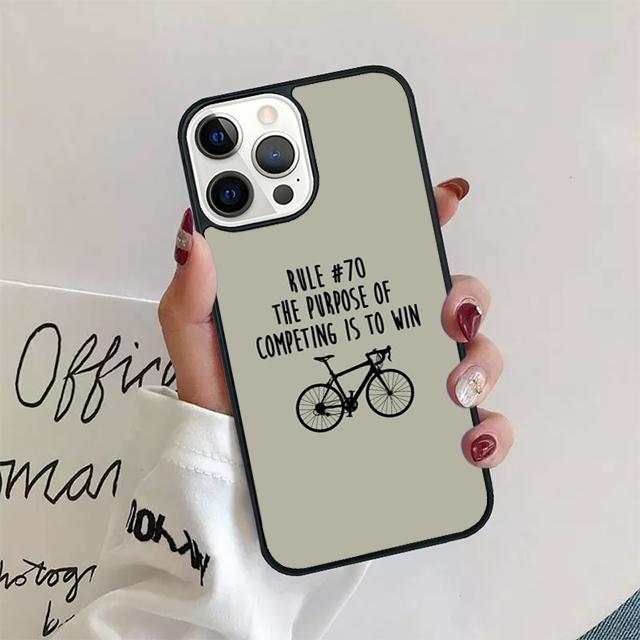 Чехол-ракушка для iPhone 17 Air 15 16 14 13 12 Pro Max 11 Pro Max Plus с изображением велосипедиста на шоссейном велосипеде