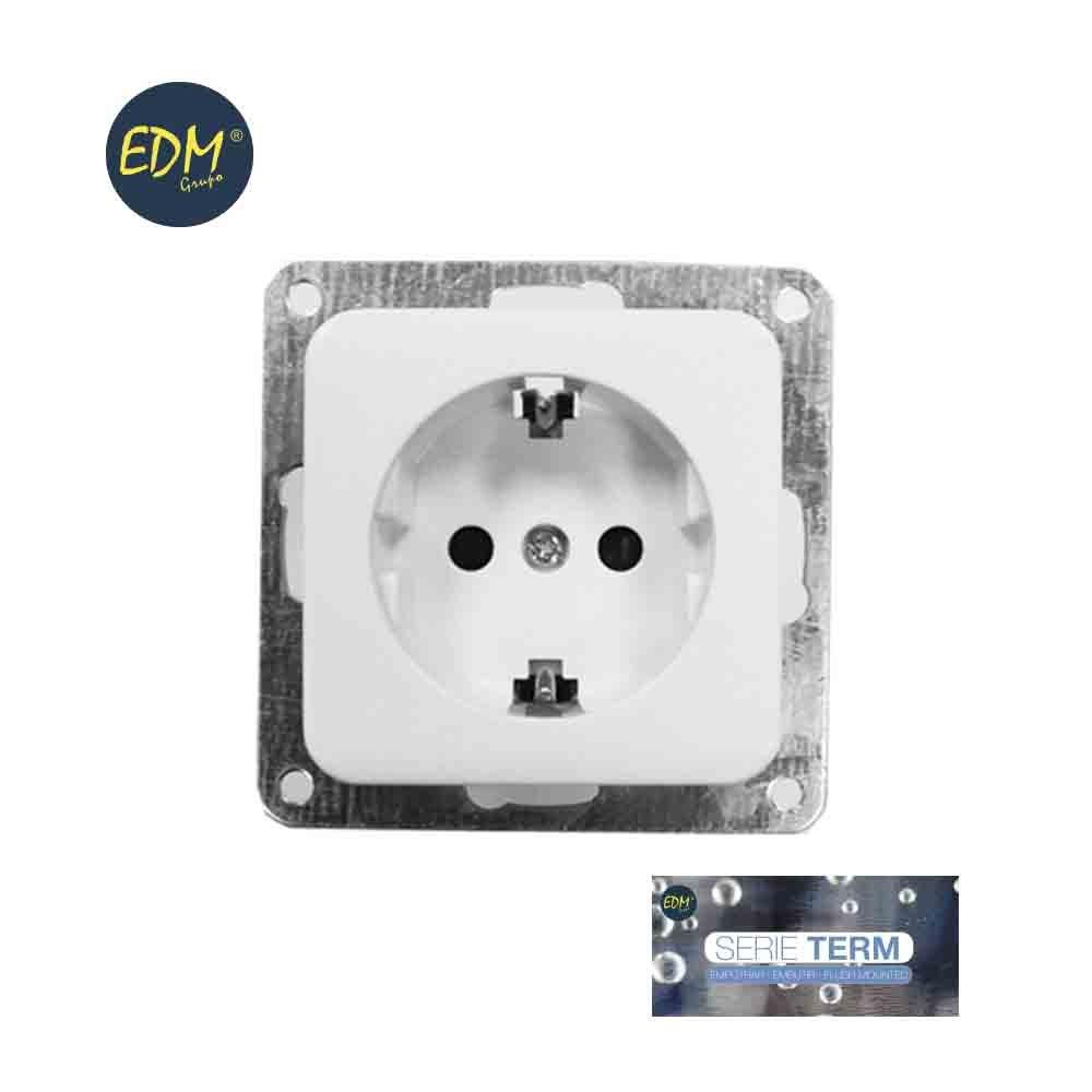 Schuko t/tl 16a встраиваемое основание term серия edm (блистерная сумка)