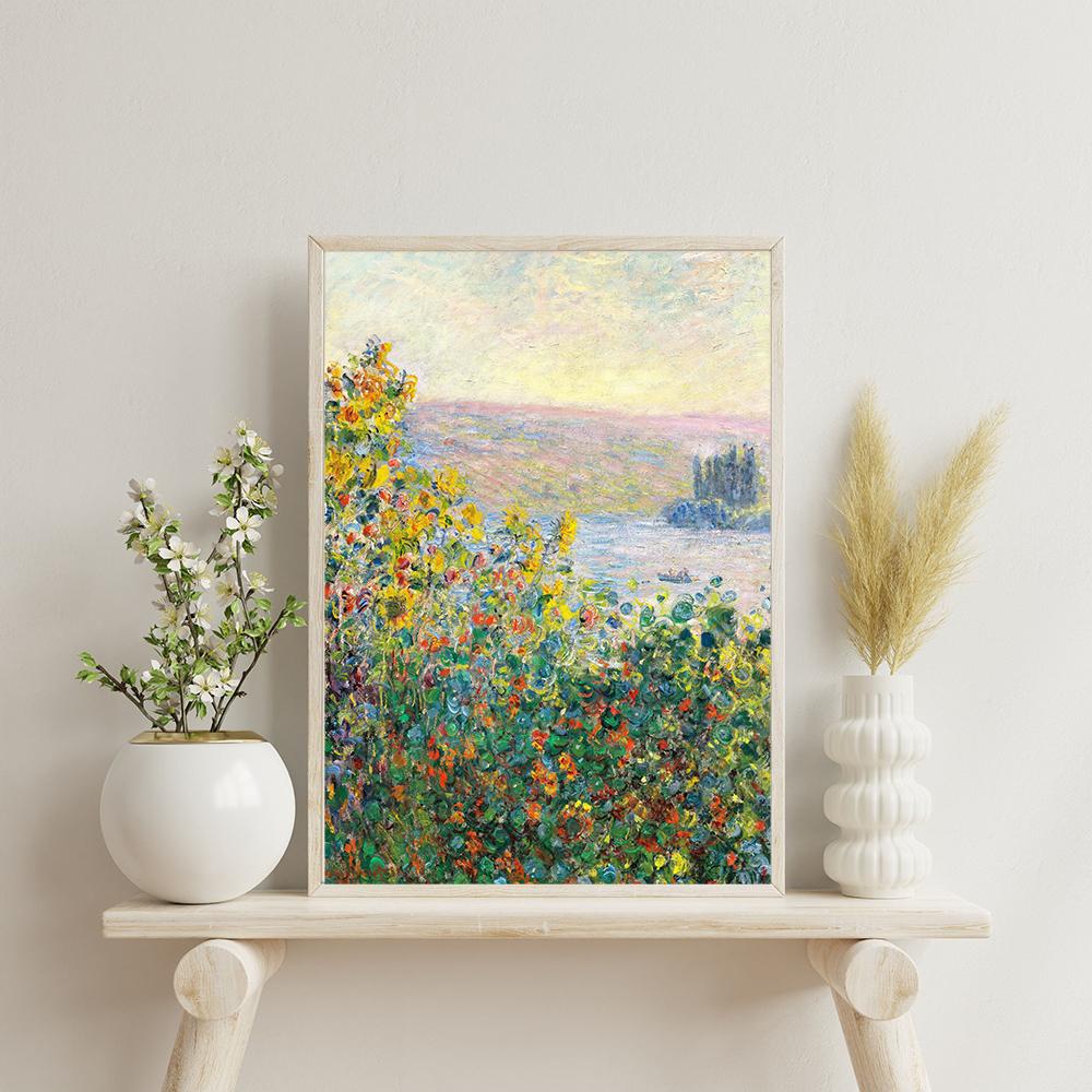 Клод Моне плакат винтажный весенний цветочный пейзаж настенный художественный принт маковое поле холст живопись скандинавские картины Декор в гостиную