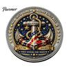 Круглая сувенирная монета "Стражи Моря" Challenge Coin, Они Стояли на Страже, Коллекционная, Двусторонняя, Гравированная, Подарок для Ветерана Военно-морского Флота