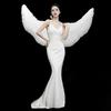 Handmade Angel Wings Creative White Feather Wings Cosplay Little Wings Props for Halloween Parties Festivals