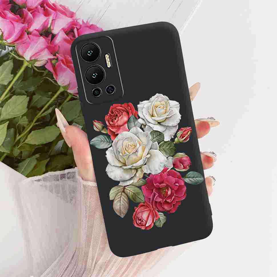 For Infinix Hot 12 Case Nice Butterfly Back Cover Phone Case Soft TPU Silicone Coque Cases For Infinix Hot12 Hot 12 Bumper