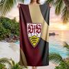 VfB Stuttgart Football Beach Towel Soft Microfiber Summer Towel Quick Dry Absorbent Towel for Beach Swimming Pool Travel