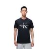 Calvin Klein Overlapping Letter Print Casual Crew Neck Short Sleeve T-Shirt Men Tops Black 40DC813-002