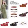 Классический женский кожаный пояс с застежкой из сплава для элегантных и повседневных образов