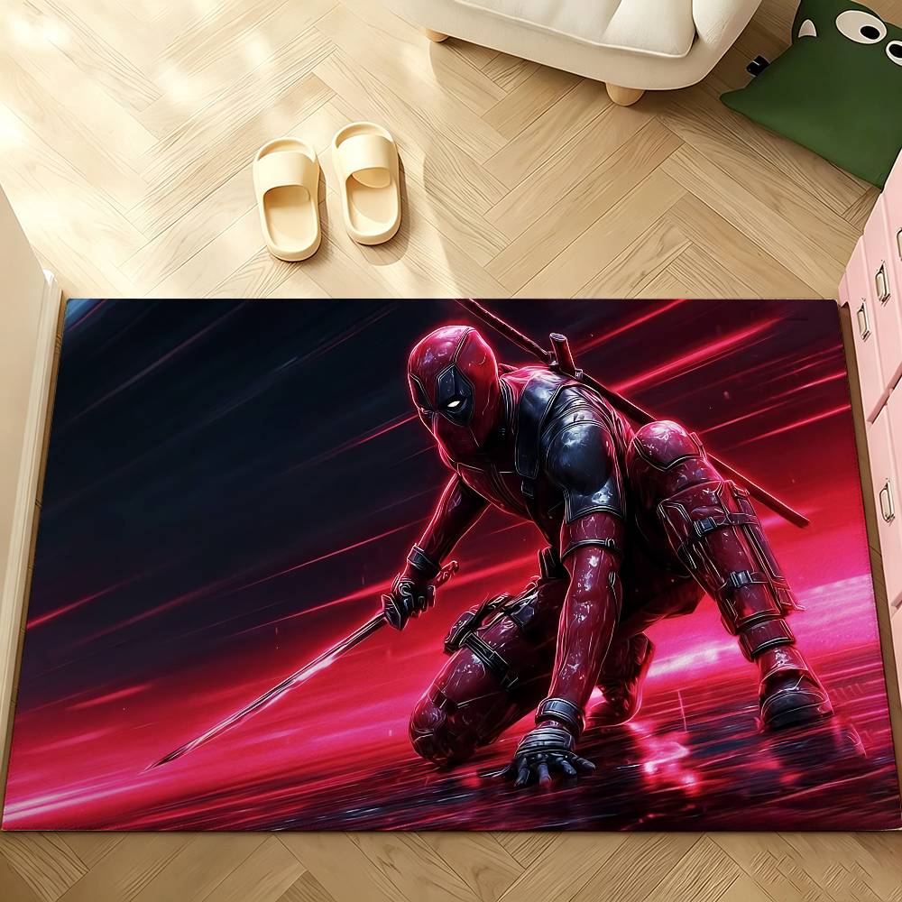 Cute-D-deadpool-S Carpet Bathroom Anti-slip Mat Door Mat Home Decoration Mat Entrance Door Mat Scratch-resistant Door Mat