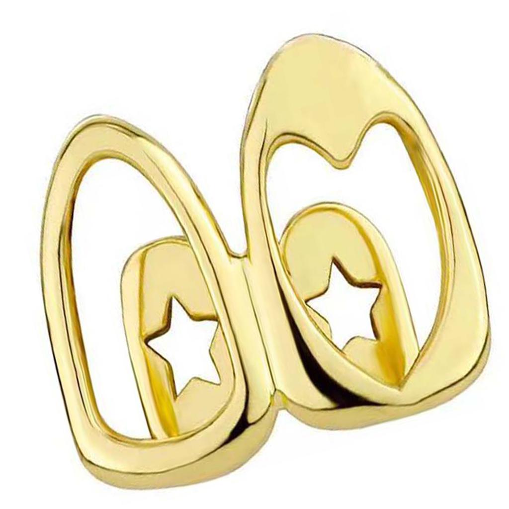 Дизайн «Пустое сердце» Медные гриллзы Портативный аксессуар для вечеринок и любителей фестивальной моды