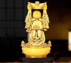 Fortune Maitreya Buddha Ornaments Yuanbao Attract Wealth Pot Belly Treasure Living Room Office Decor