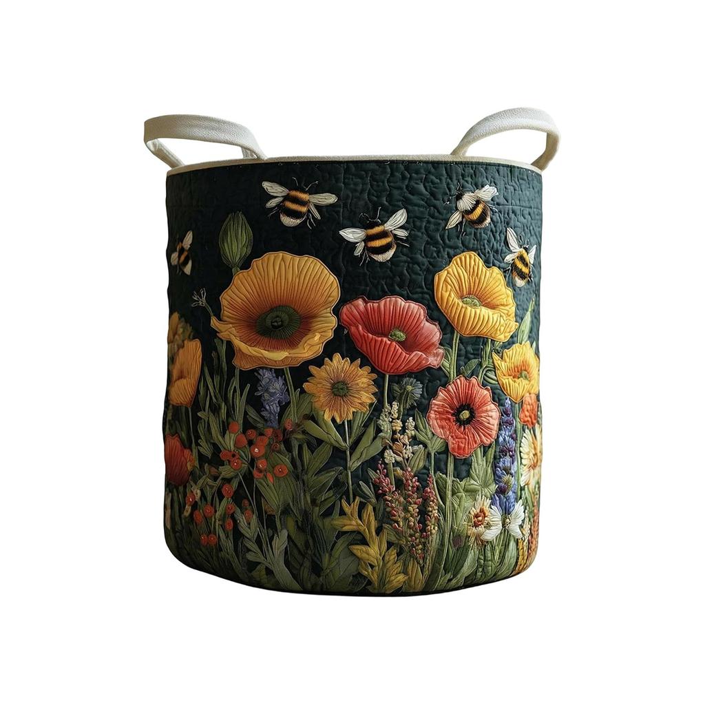 Quilted Laundry Storage Basket, And Suitable For Storing Dirty Clothes.