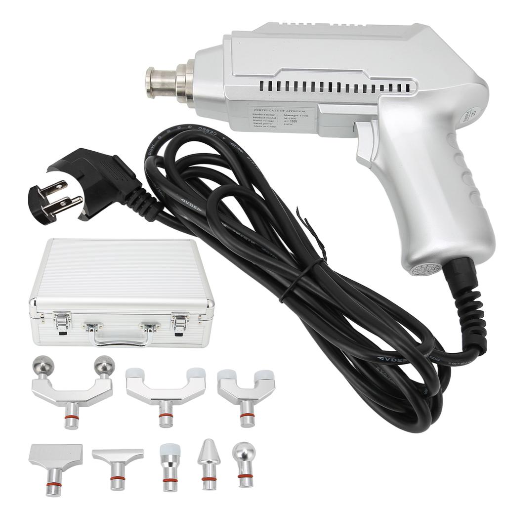 Профессиональный электрический массажер для позвоночника, 30 передач, регулируемая сила, электрический массажный пистолет, вилка из США