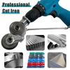 Electric Drill Plate Cutter Auxiliary Cutter Metal Iron Tin Plate Quick Cutting Tool Labor-Saving Electric Drill Cutter Accessory Retrofit