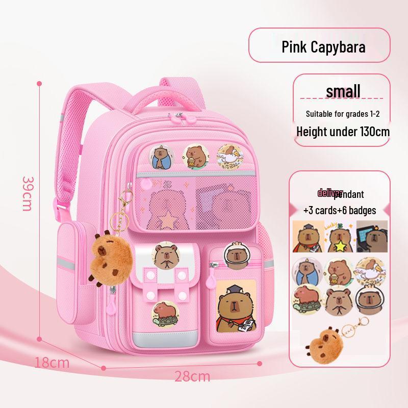 Легкий детский рюкзак с защитой позвоночника для 1-6 классов, большой вместимости, идеально подходит для мальчиков и девочек.