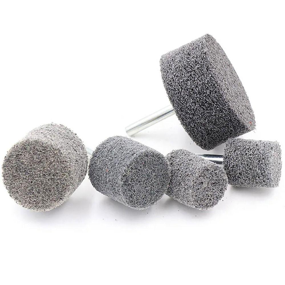 5Pcs 6mm 1/4" Shank Polishing Wheel 20/25/30/40/50mm Sharpening Head Durable Grinding Head